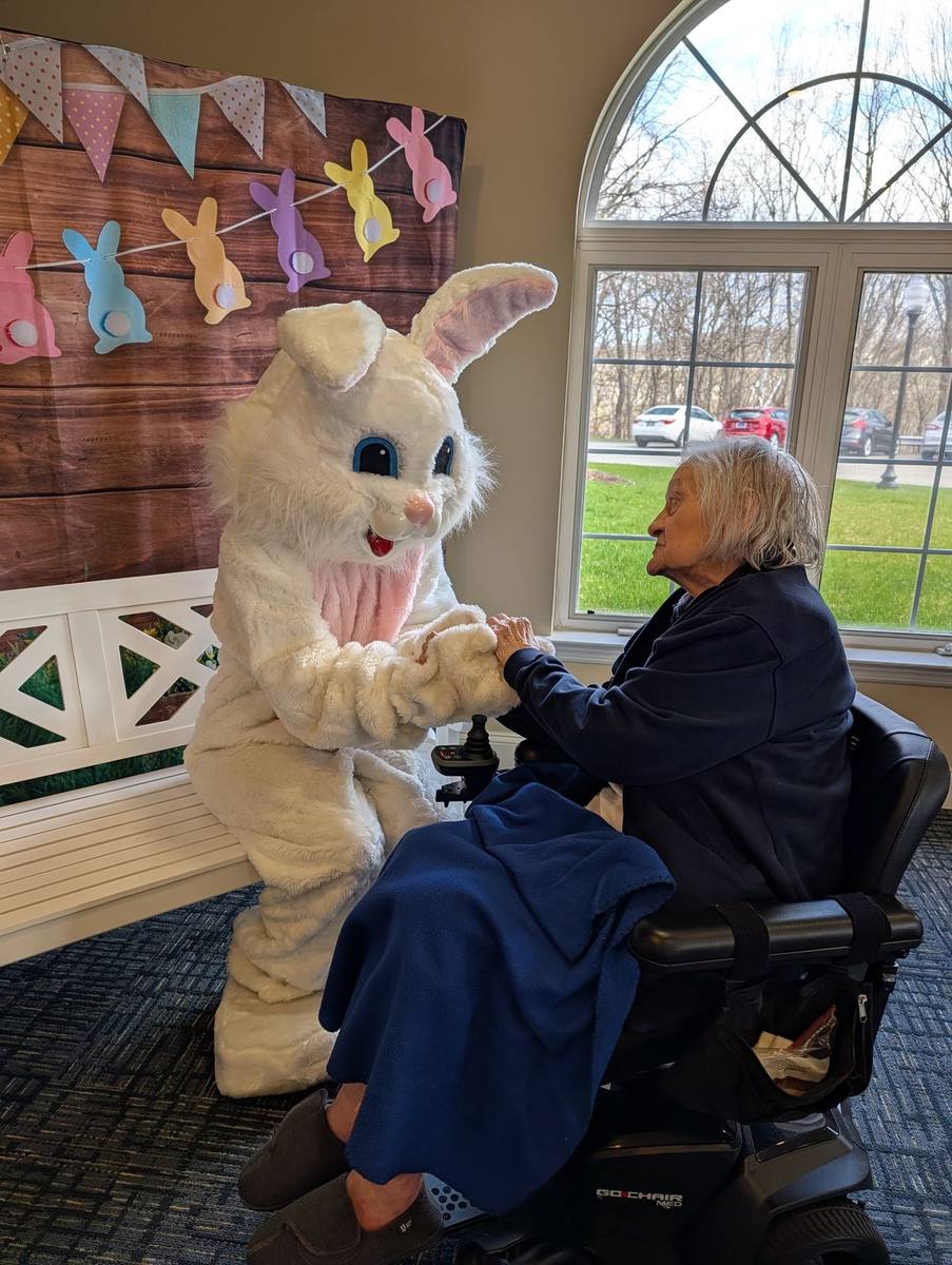 Easter bunny visit